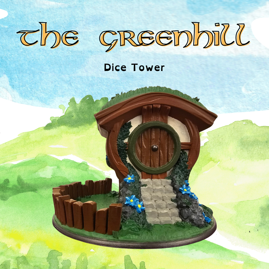The Green Hill Dice Tower – Inspired by the Shire