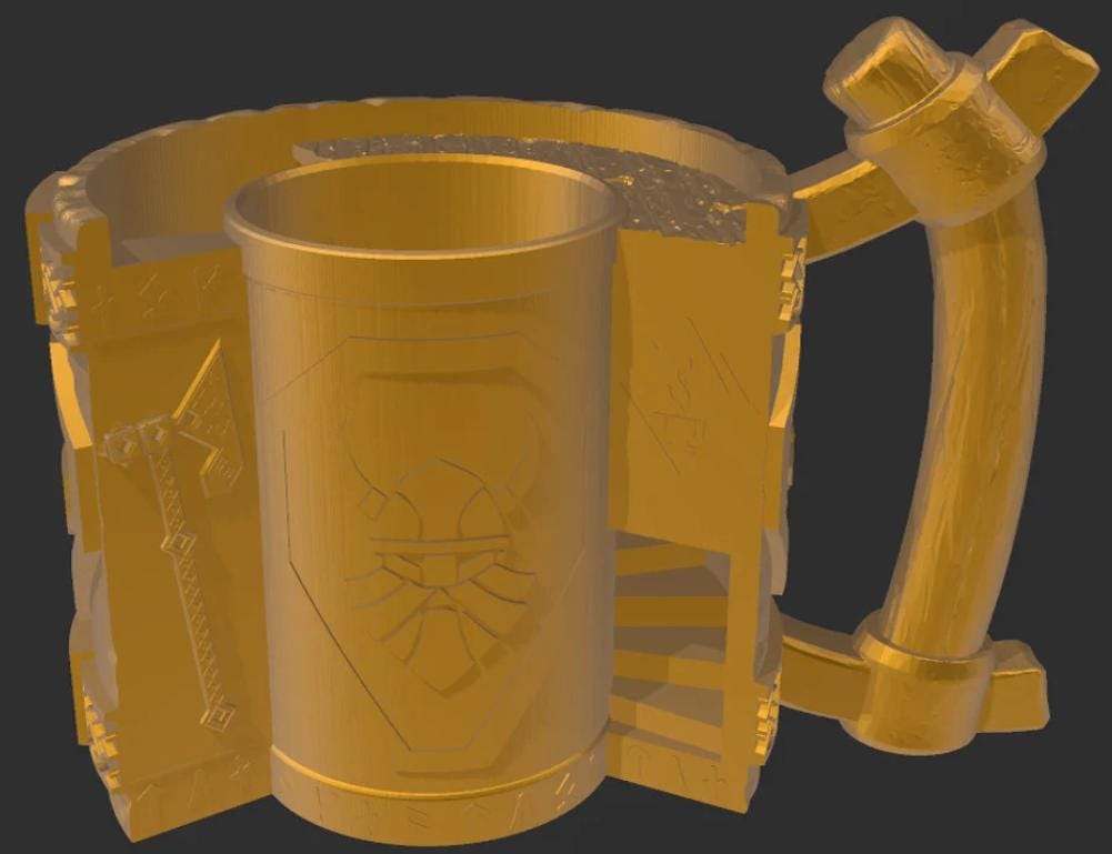 Dwarven Sip N' Roll - Dice Tower & Can Cozy Combo!