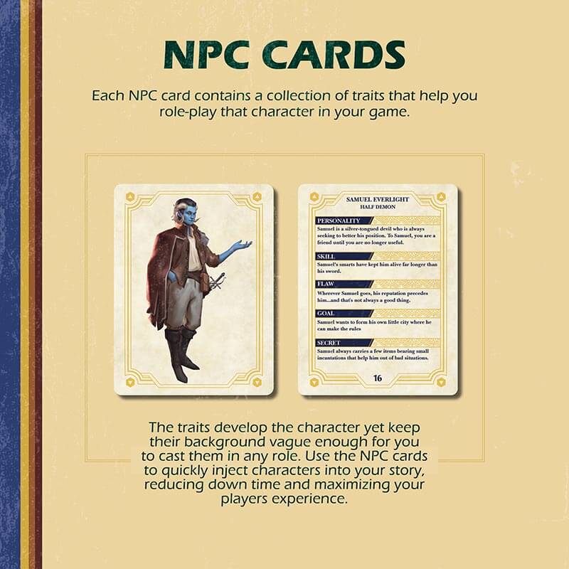 NPC Booster Set 1 – RPG Character Ideas for D&D and Tabletop Games