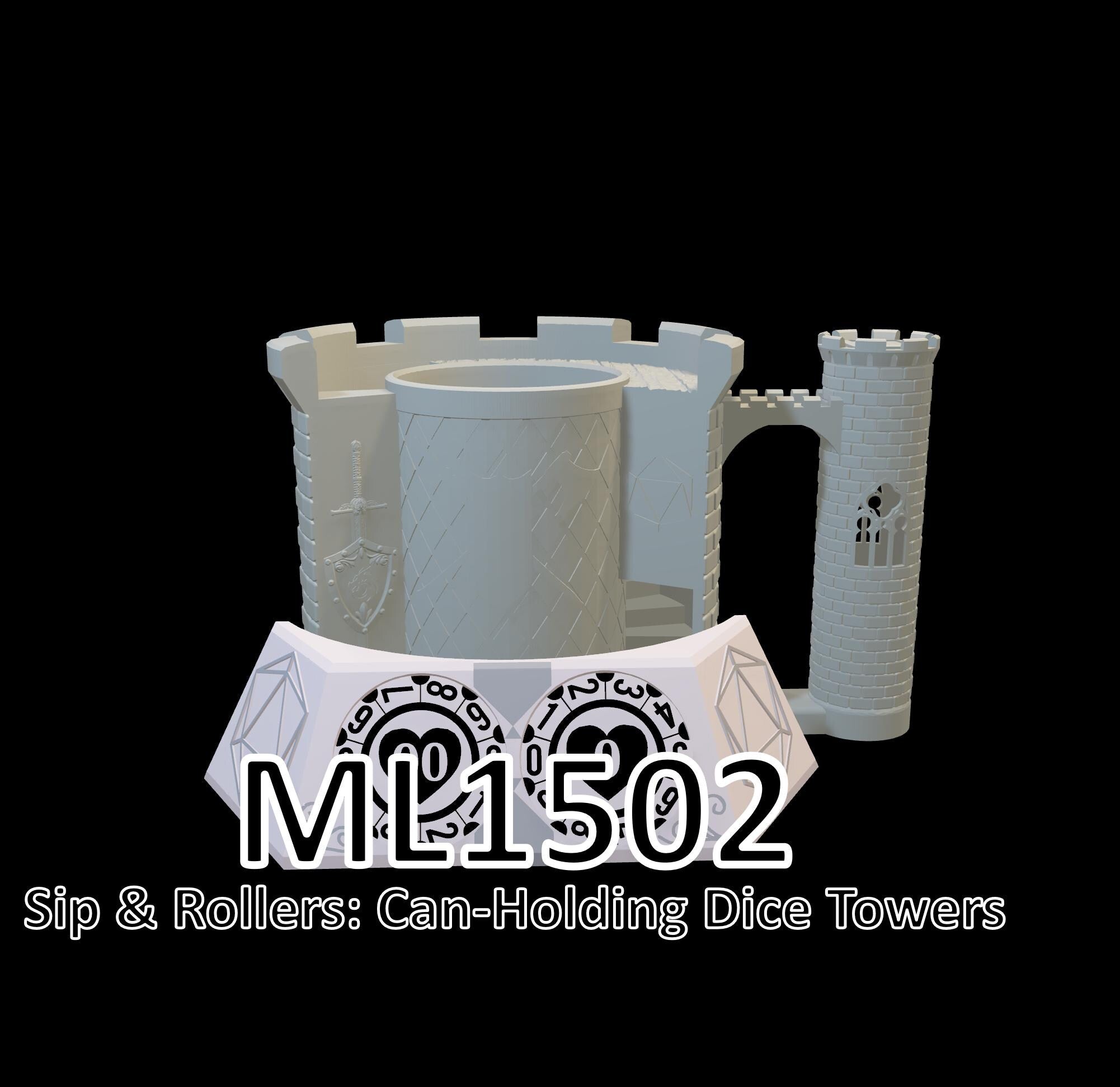 Mimic Sip N' Roll - Dice Tower & Can Cozy Combo!