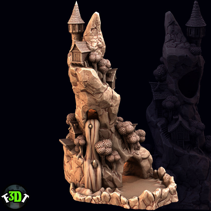 Mountain Village Dice Tower