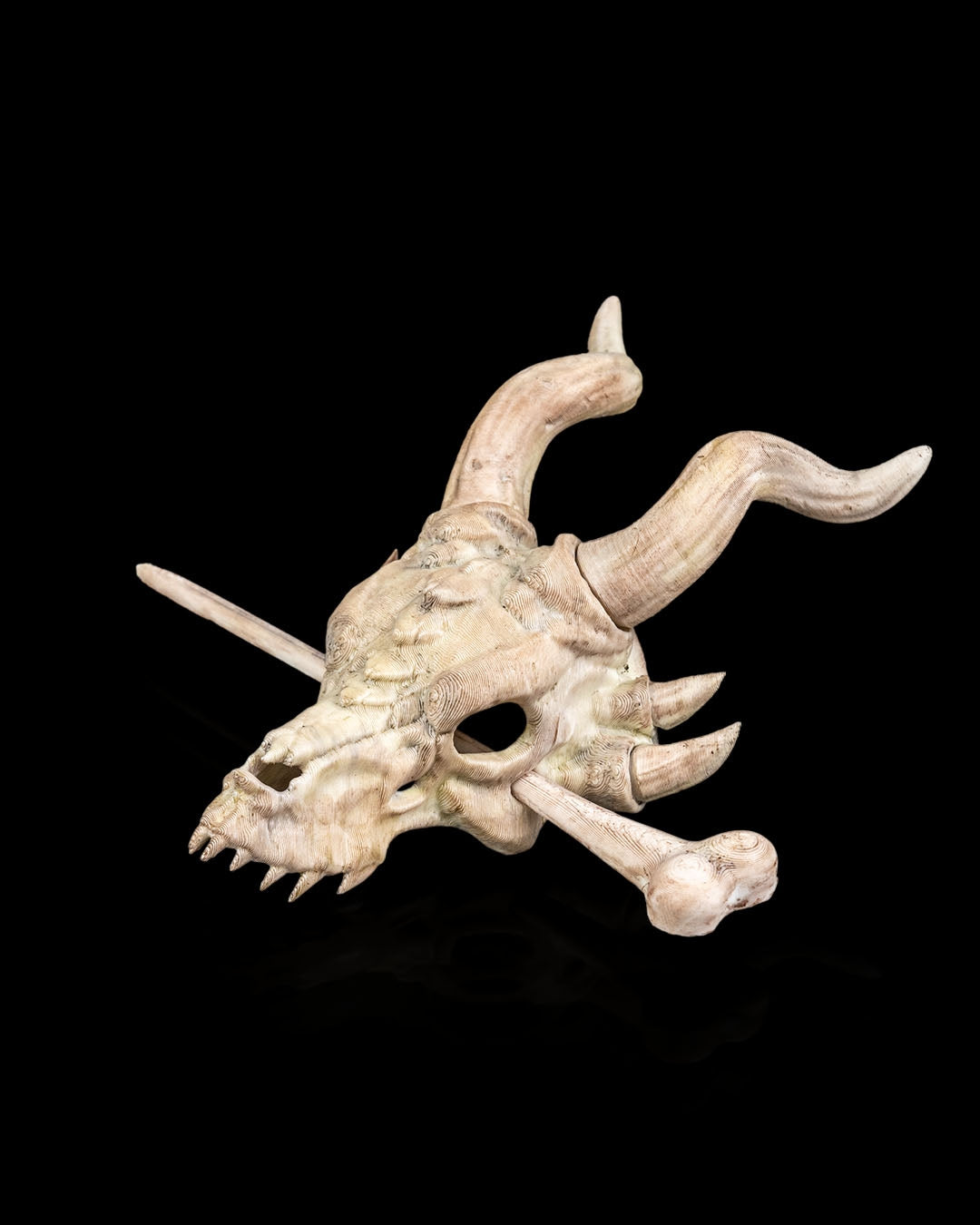 Dragon Skull Trophy Hair Pin – A Warrior’s Keepsake