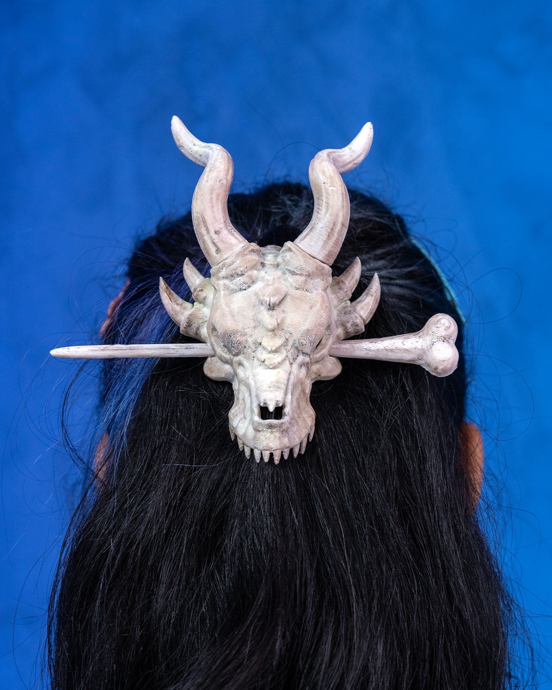 Dragon Skull Trophy Hair Pin – A Warrior’s Keepsake