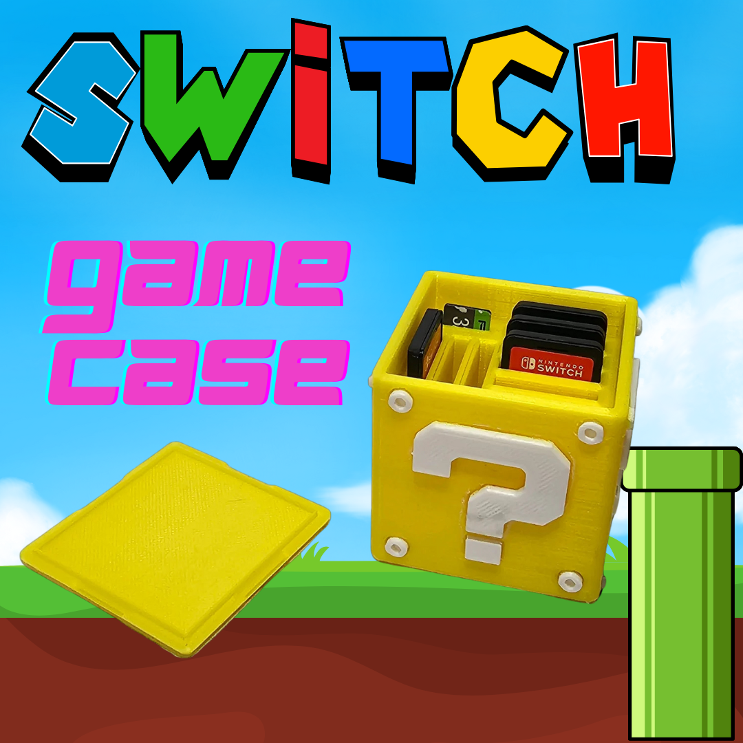 Mario Question Box Switch Game Holder