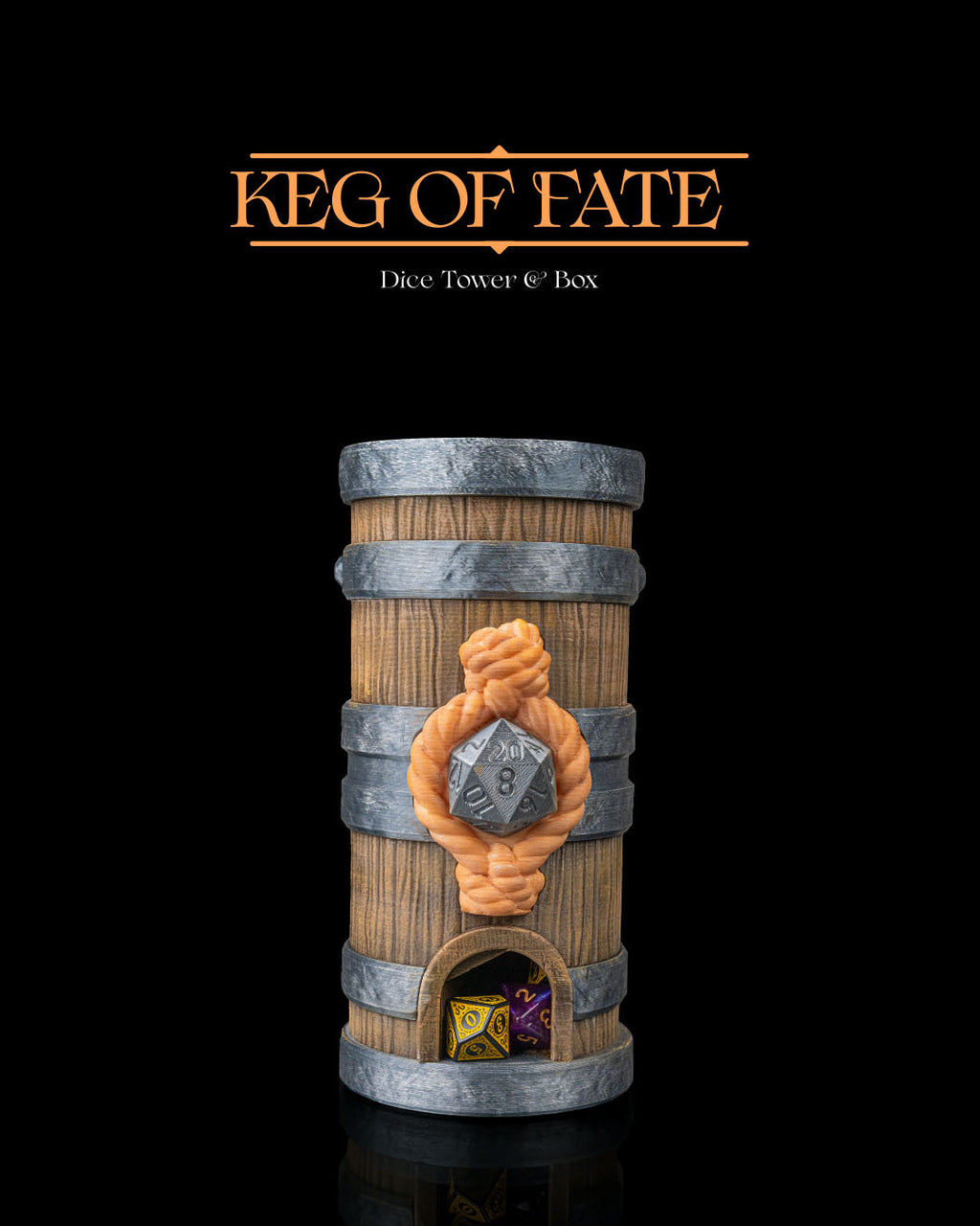 Keg of Fate - Dice Tower & Box