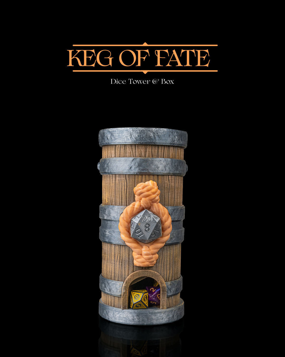 Keg of Fate - Dice Tower & Box
