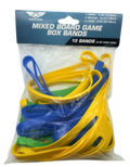12 Pack of Mixed Board Game Box Bands (4 of each Small, Medium, Large)