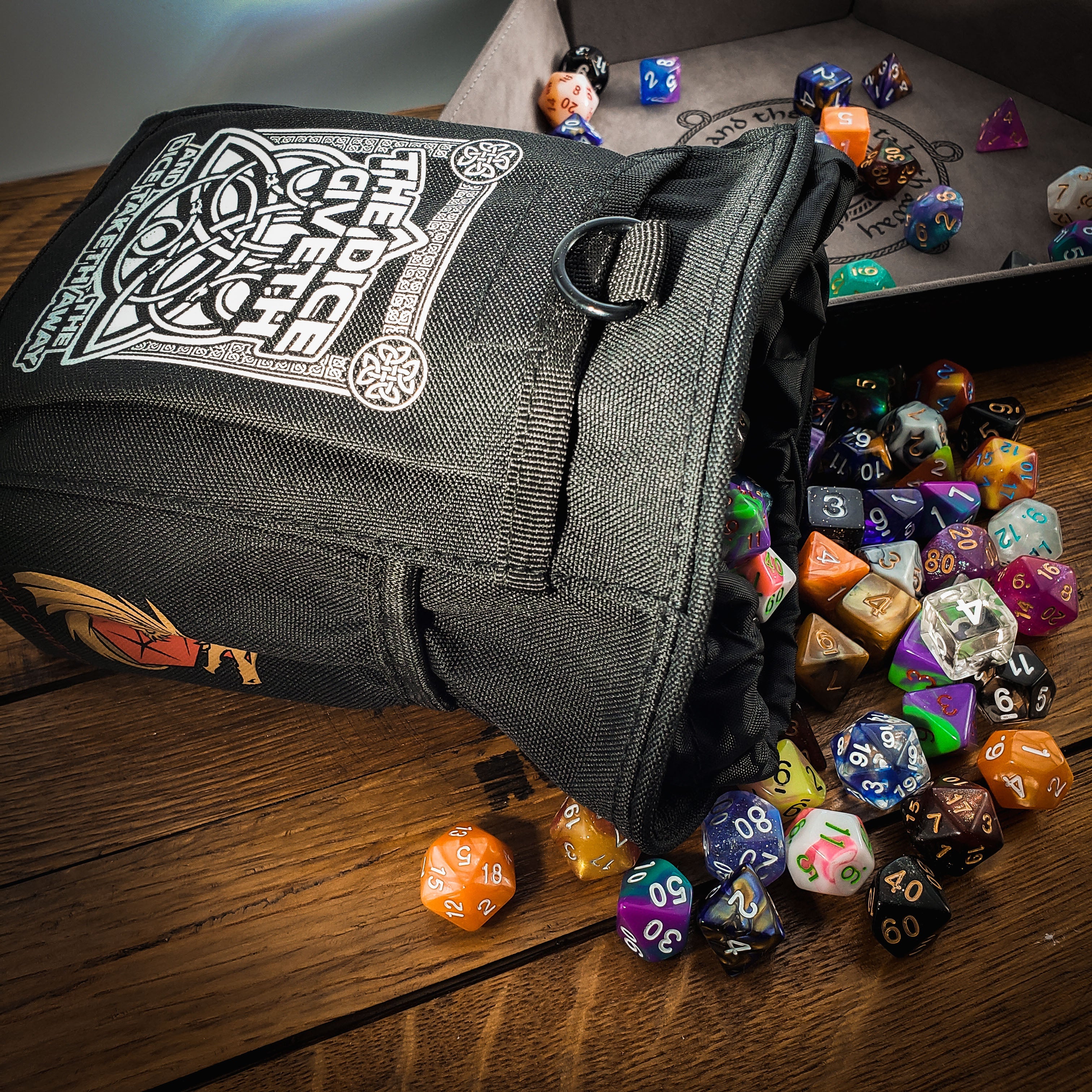 Dice Giveth and Taketh Deluxe Dice Bag