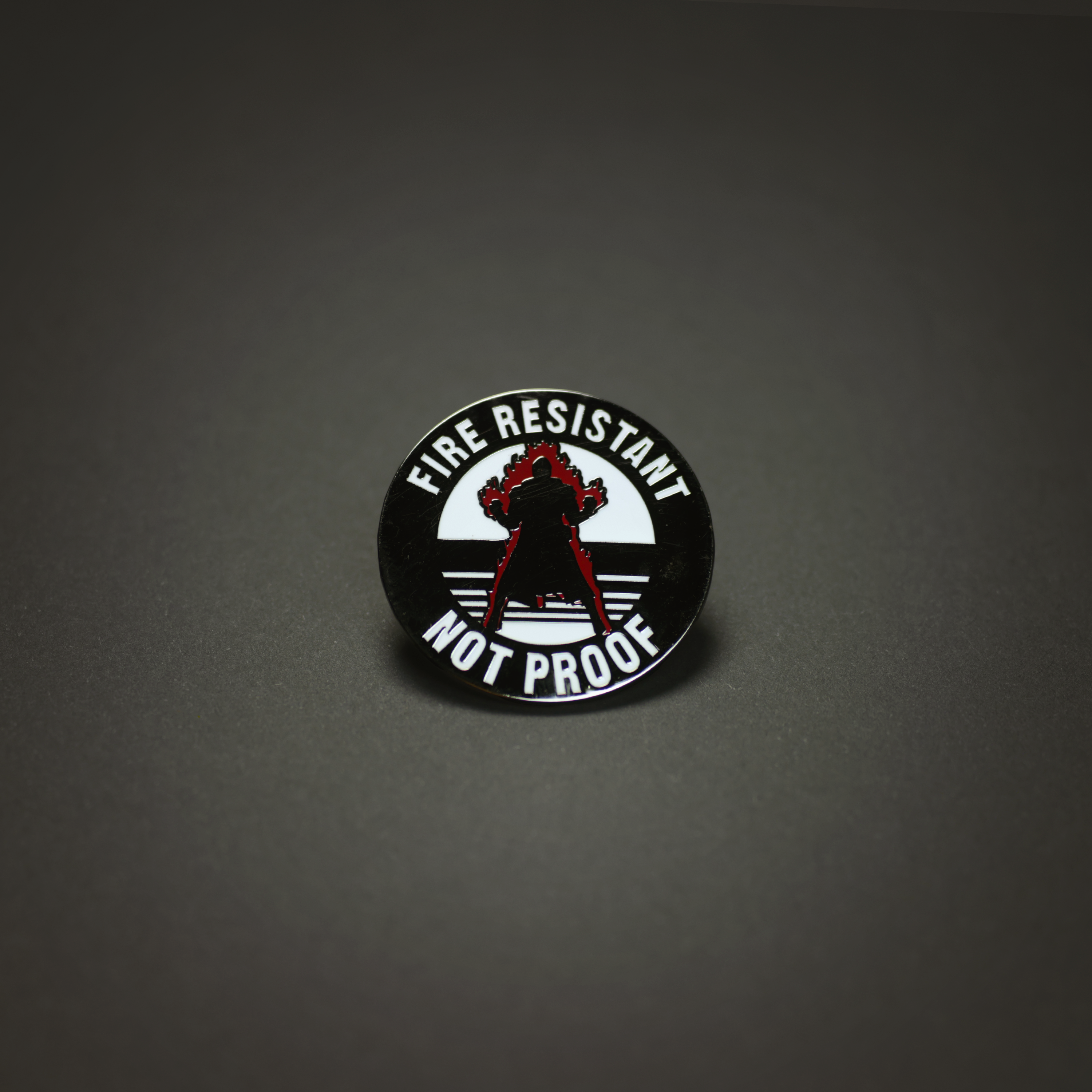 Pin: Fire Resistant Enamel Pin for RPG and Tabletop Gamers