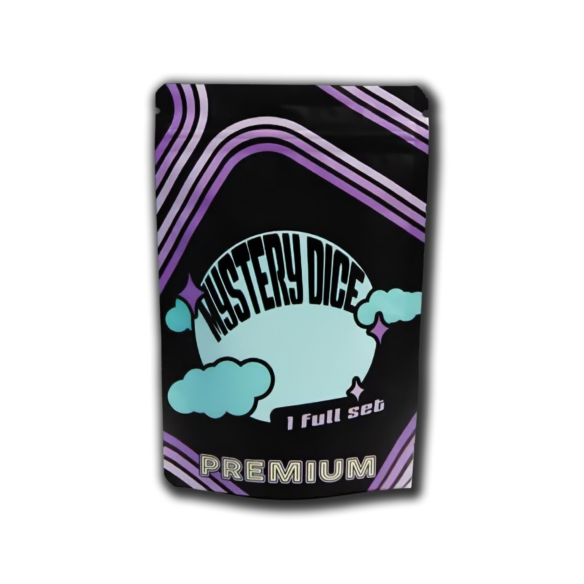 Premium Mystery Dice Set – 100's of different dice, stickers and pins! Handpacked in Portland, OR.