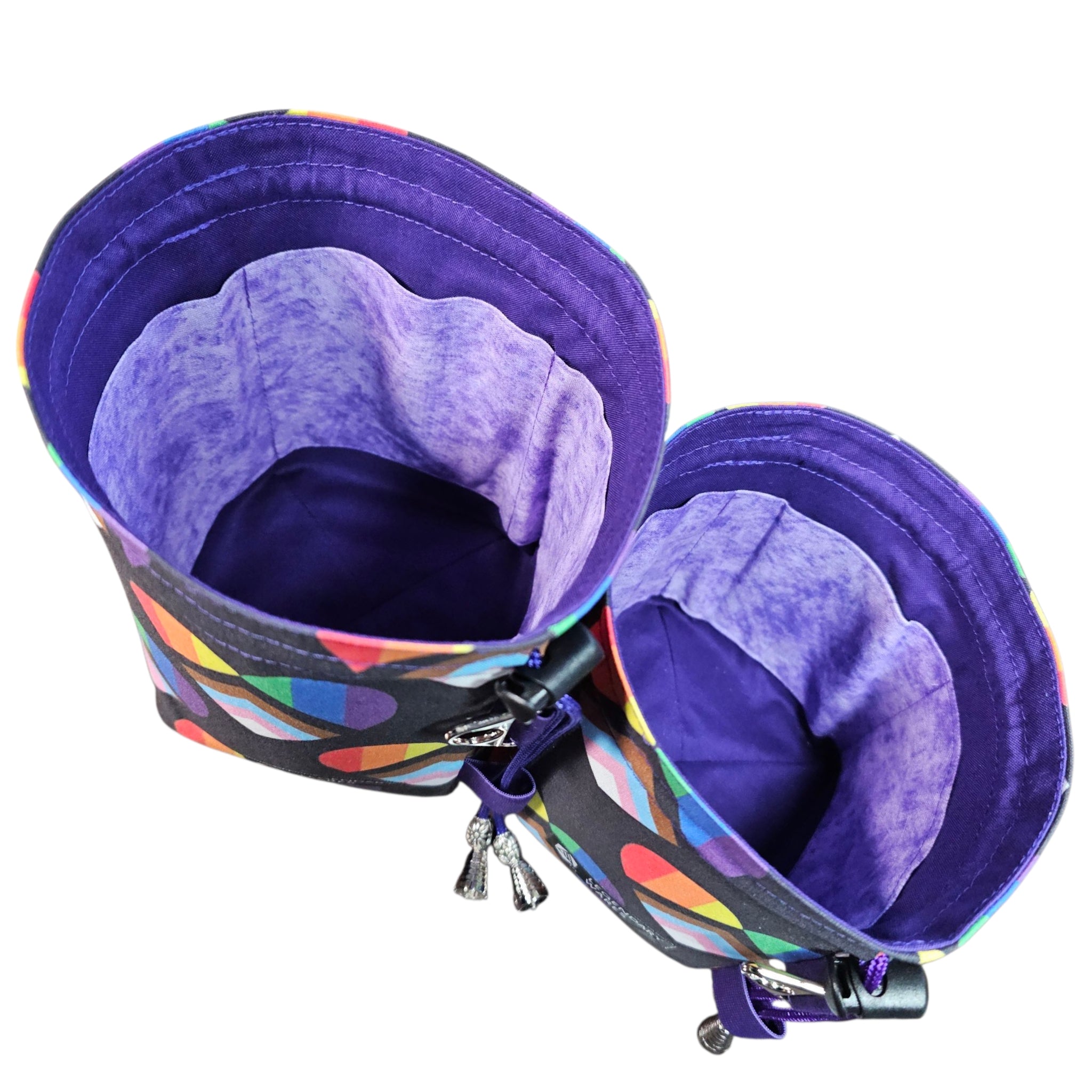 Progress Pride Heart Dice Bag