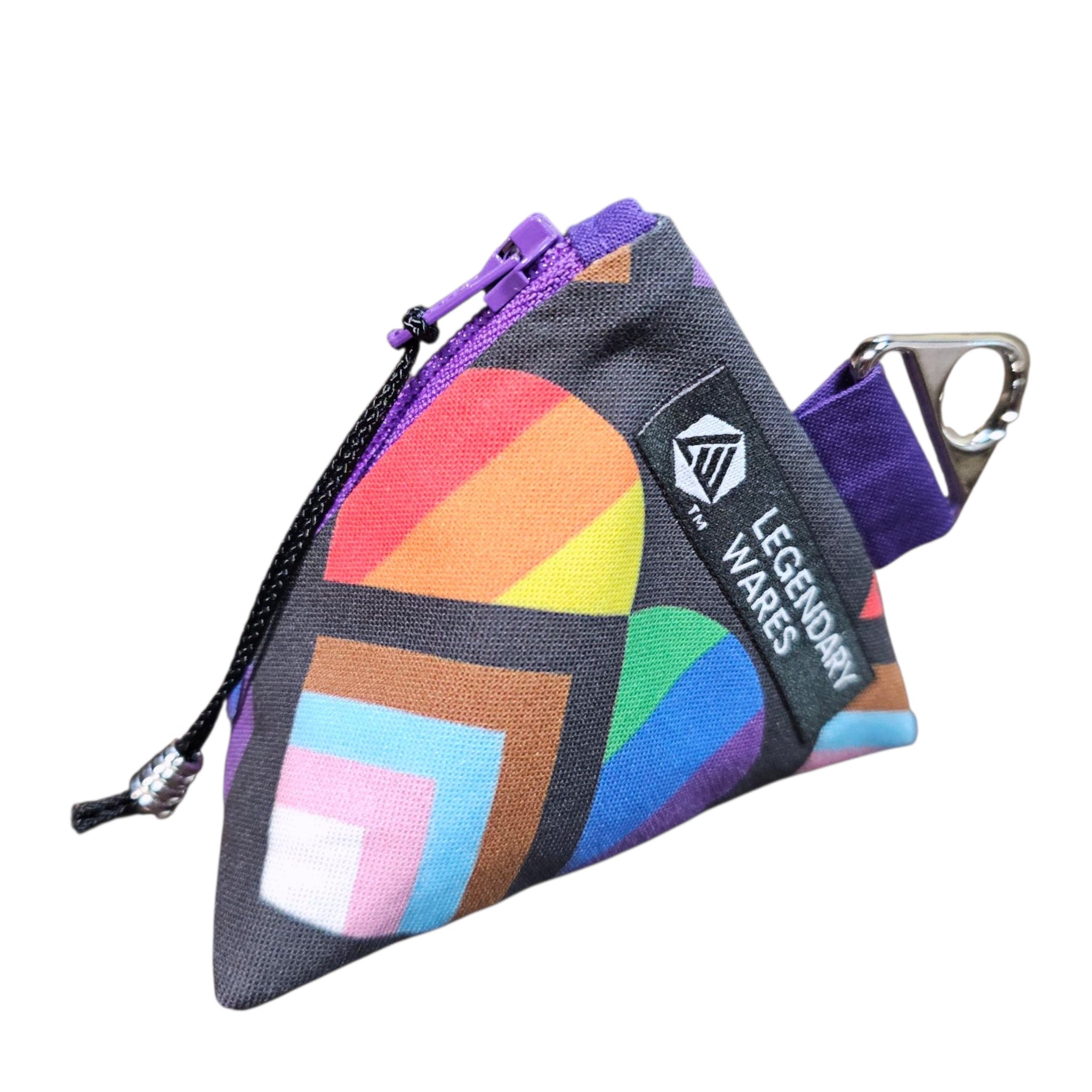 Progress Pride Heart Dice Bag