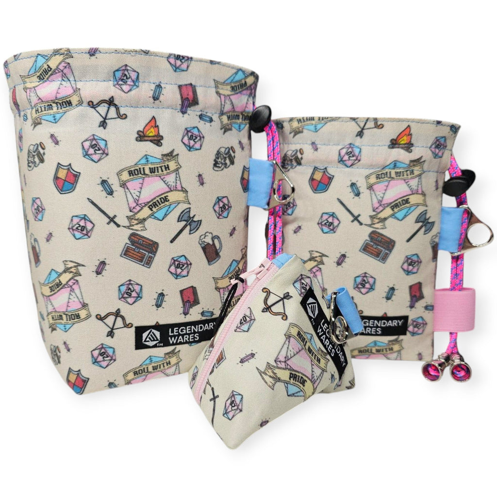 Trans Pride Dice Bags