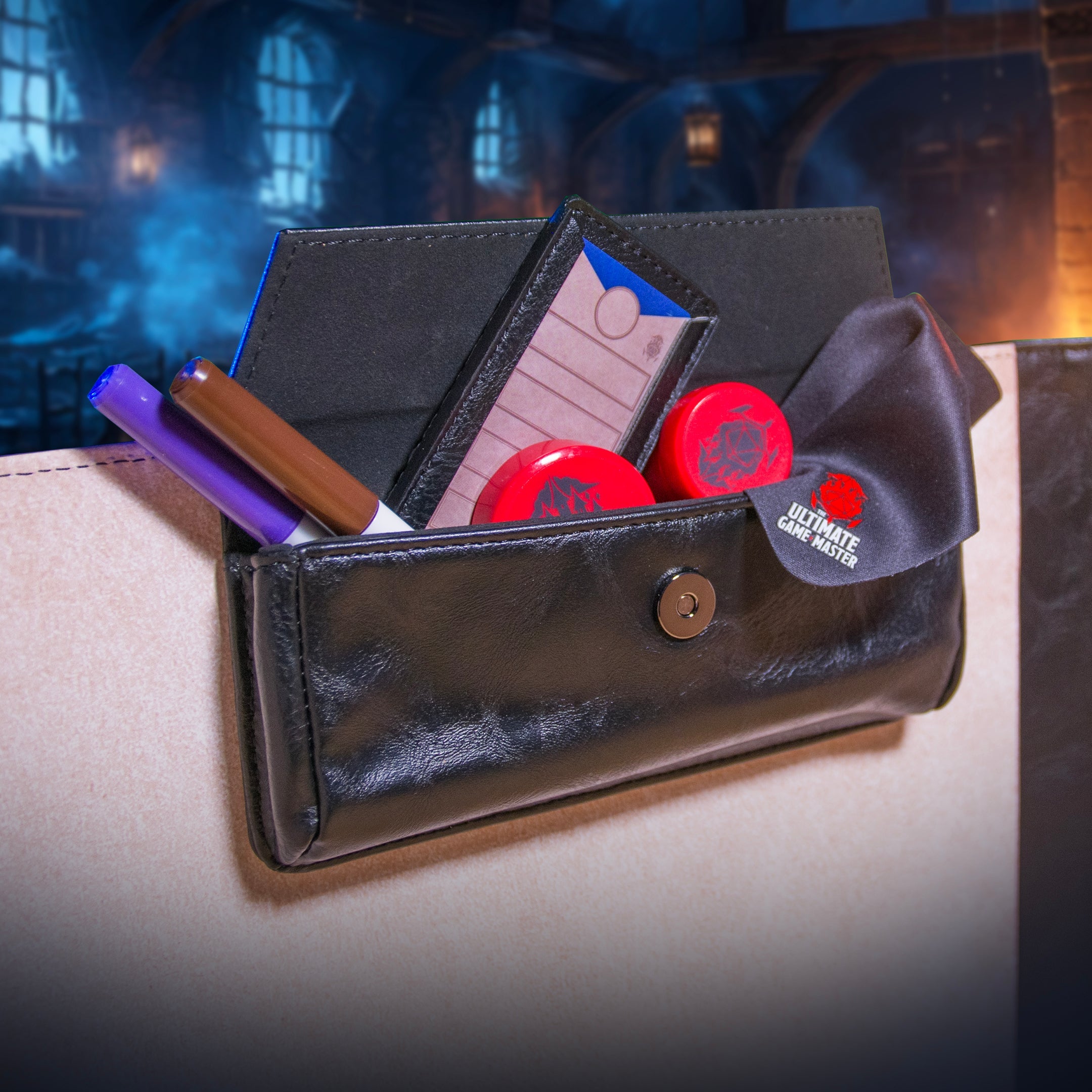 Large Magnetic Pouch - Premium Storage for Game Master Screen DM Accessories