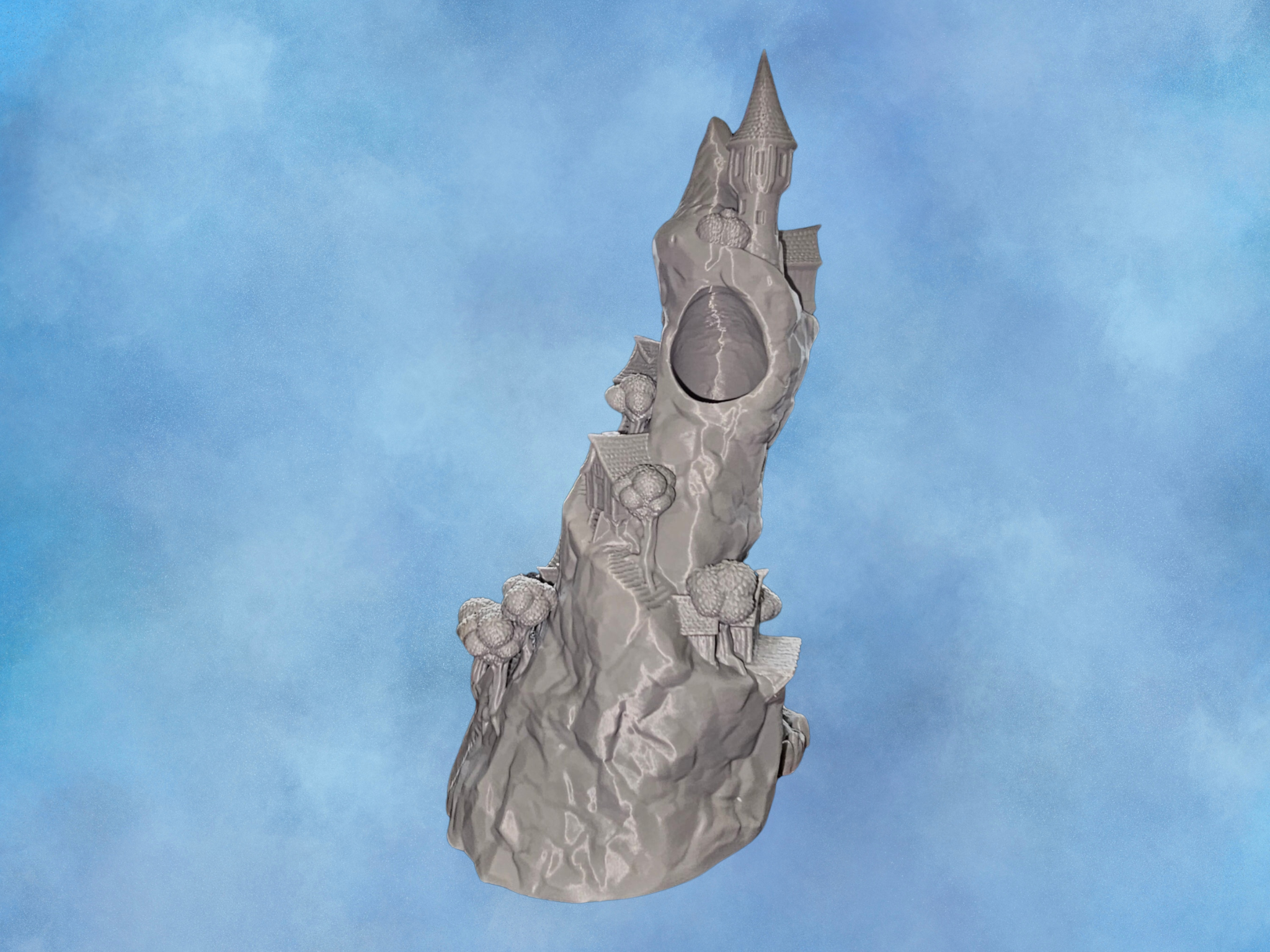 Mountain Village Dice Tower