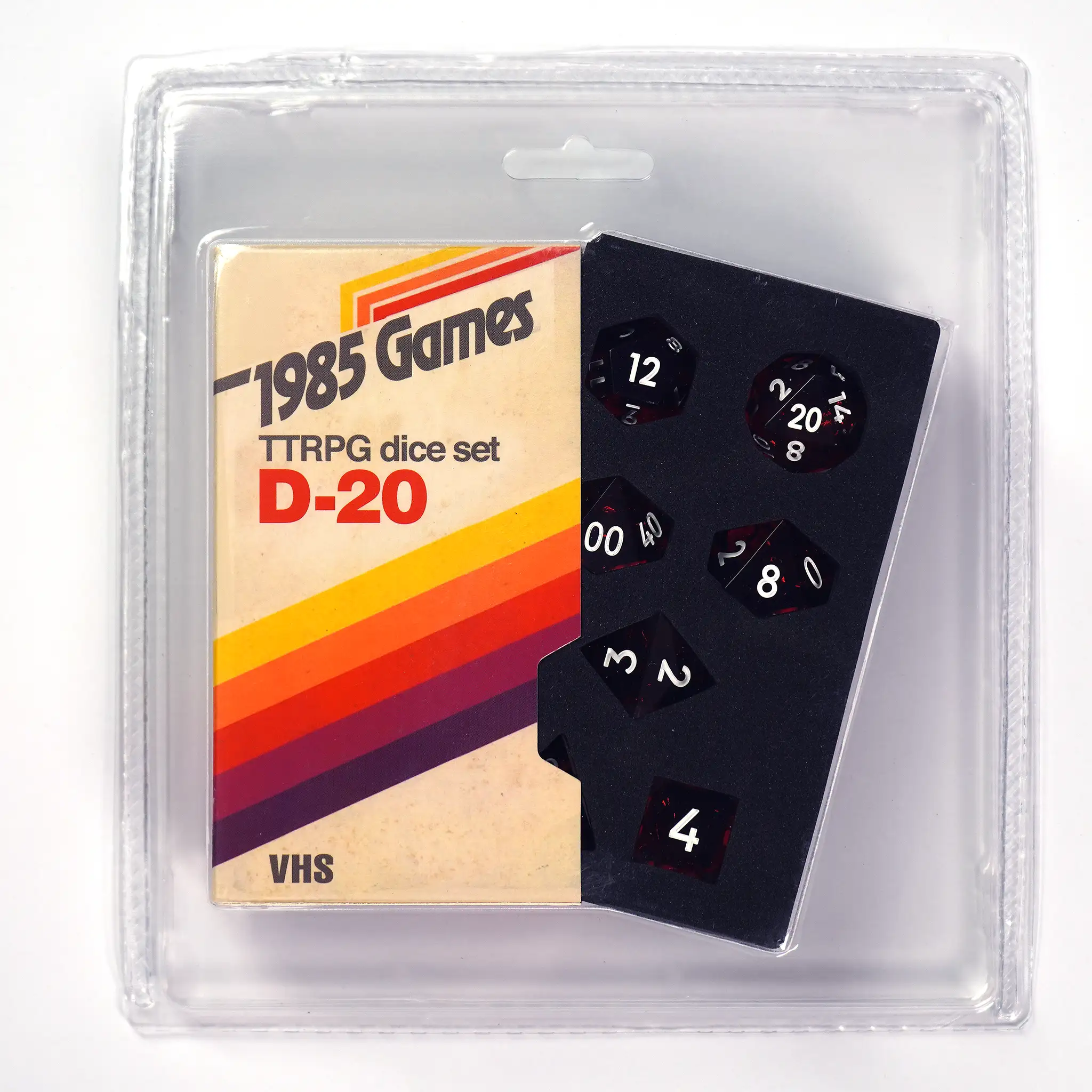 VHS Sharp Edge Dice - Ruby Red