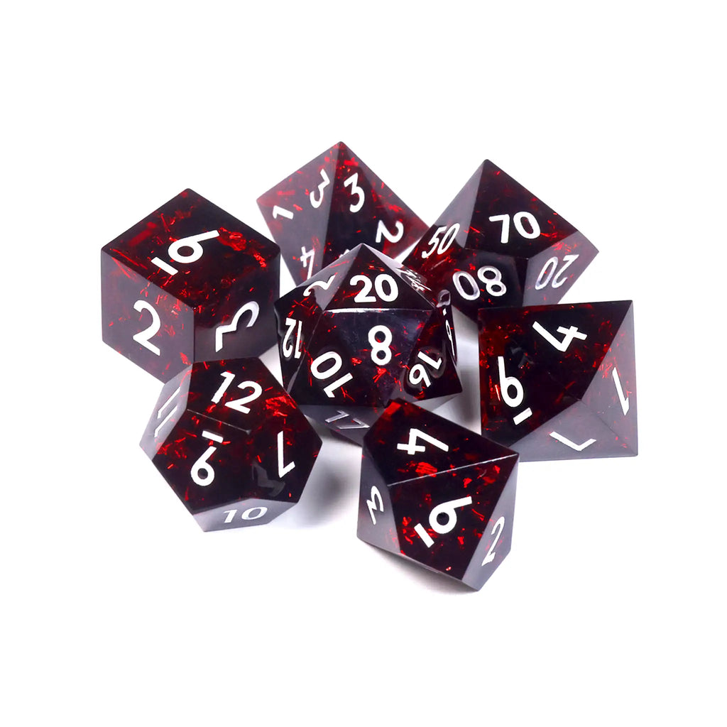 VHS Sharp Edge Dice - Ruby Red