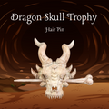 Dragon Skull Trophy Hair Pin – A Warrior’s Keepsake