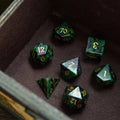 Zoisite Polyhedral Gemstone DND Dice Set