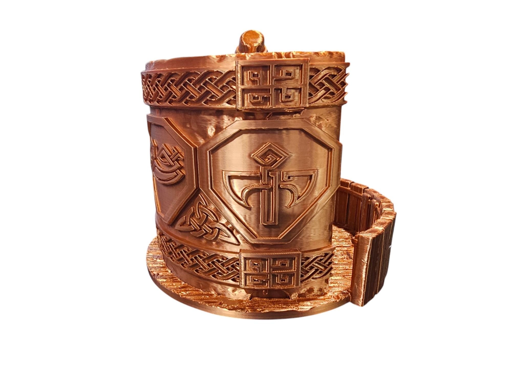 Dwarven Sip N' Roll - Dice Tower & Can Cozy Combo!