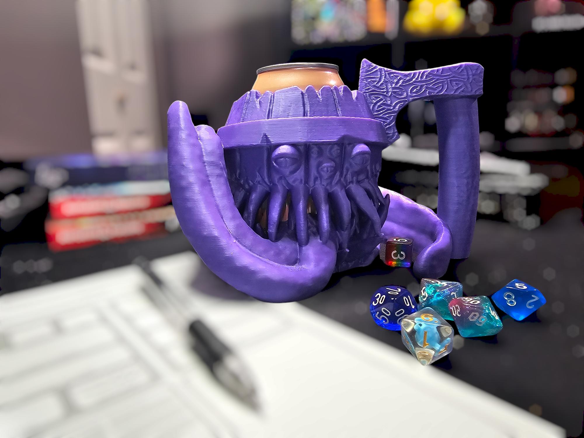 Mimic Sip N' Roll - Dice Tower & Can Cozy Combo!
