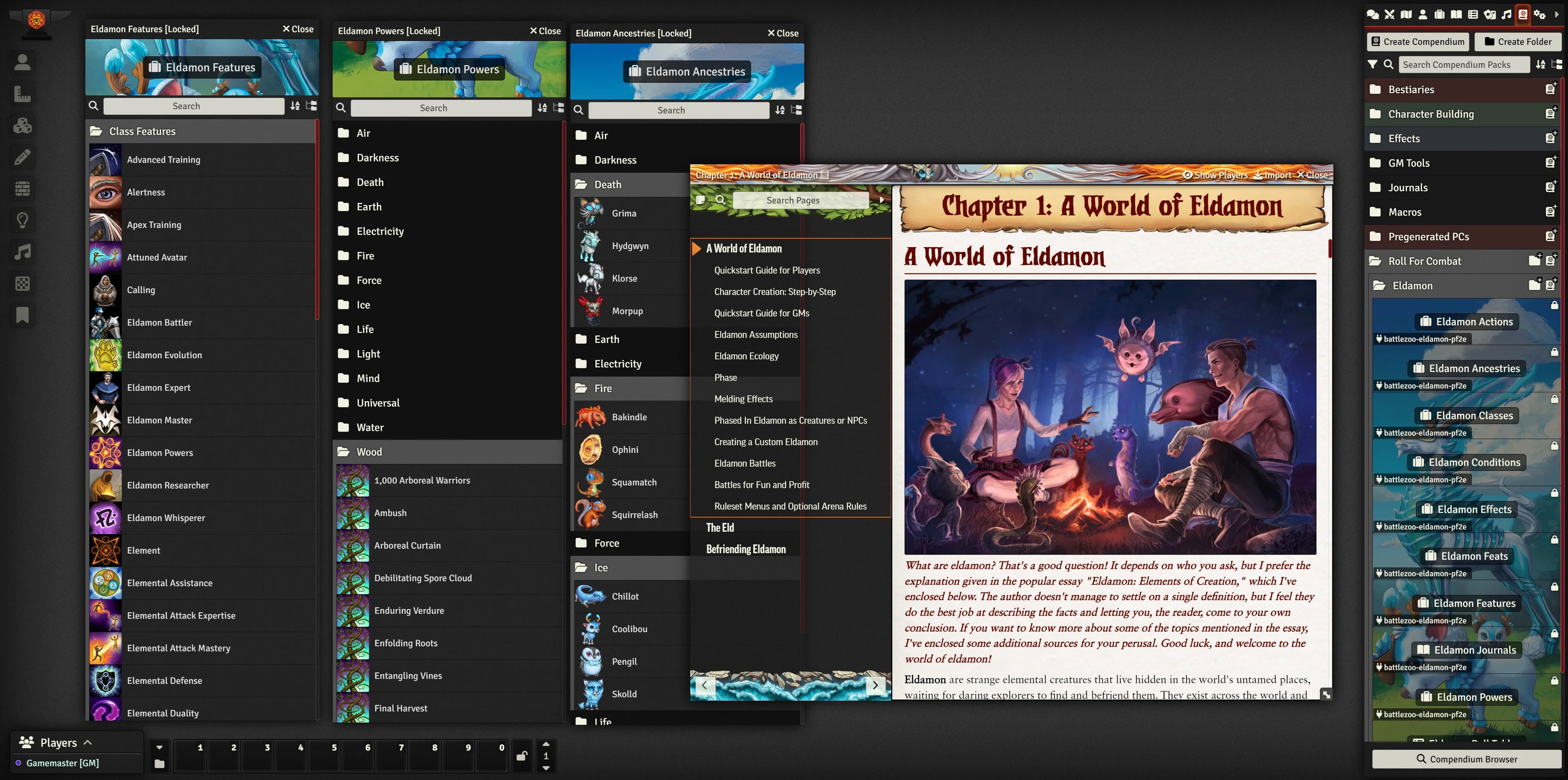 Battlezoo Eldamon for Foundry VTT