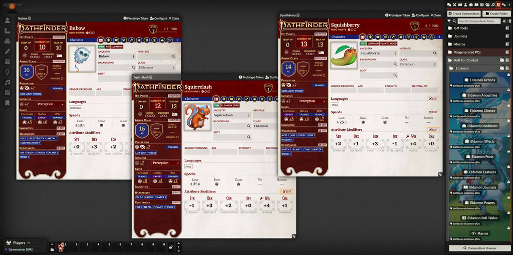 Battlezoo Eldamon for Foundry VTT