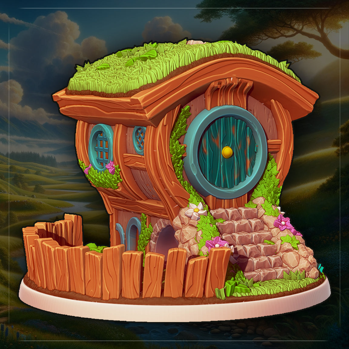 The Green Hill Dice Tower – Inspired by the Shire