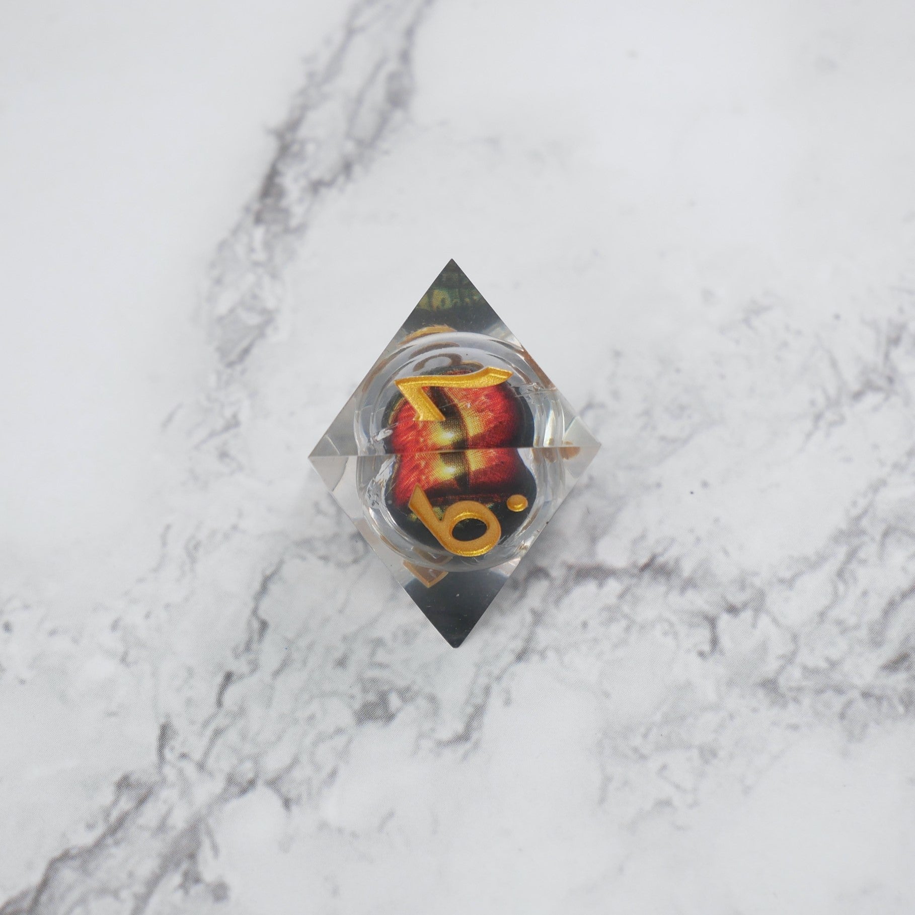 Xanathar's Eye |  7 Piece Moving Eye DnD Dice Set | Acrylic RPG Gaming Dice