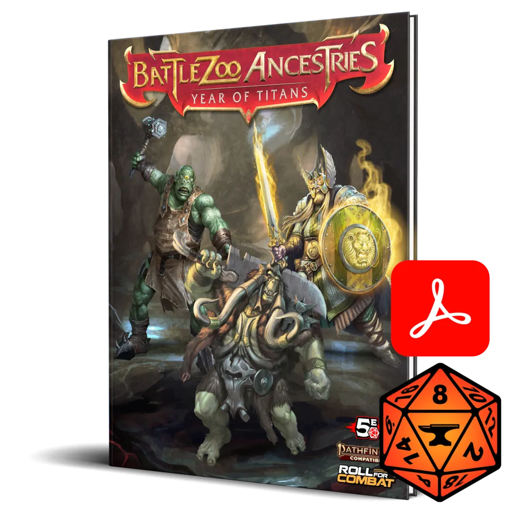 Battlezoo Ancestries: Year of Titans PDF & Foundry VTT
