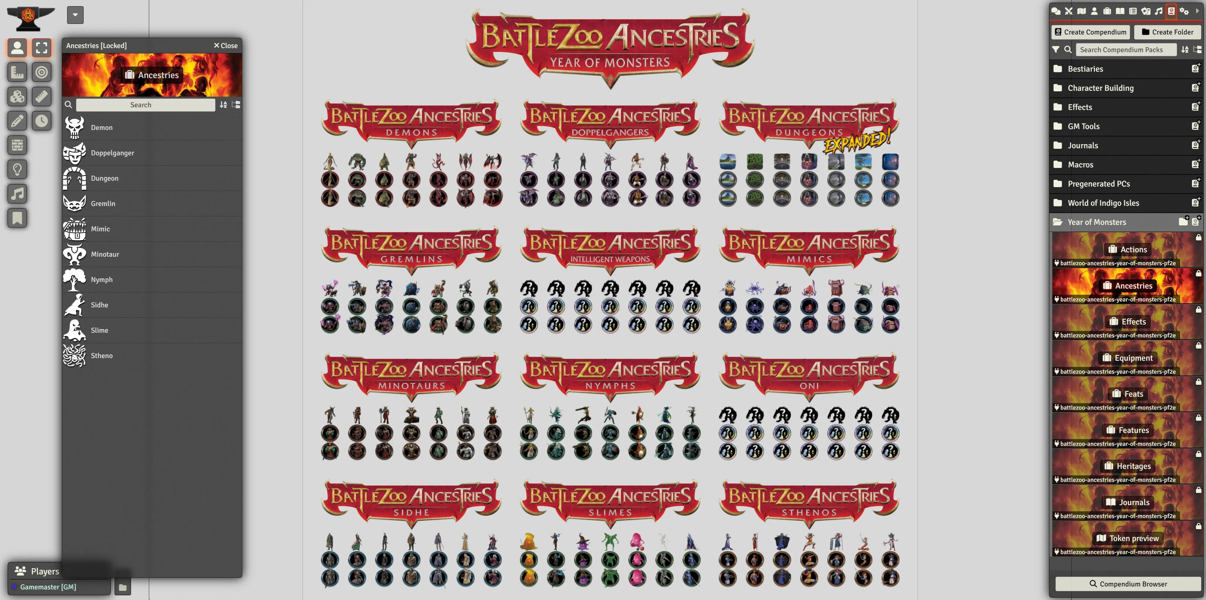 Battlezoo Ancestries: Classic Creatures PDF & Foundry VTT