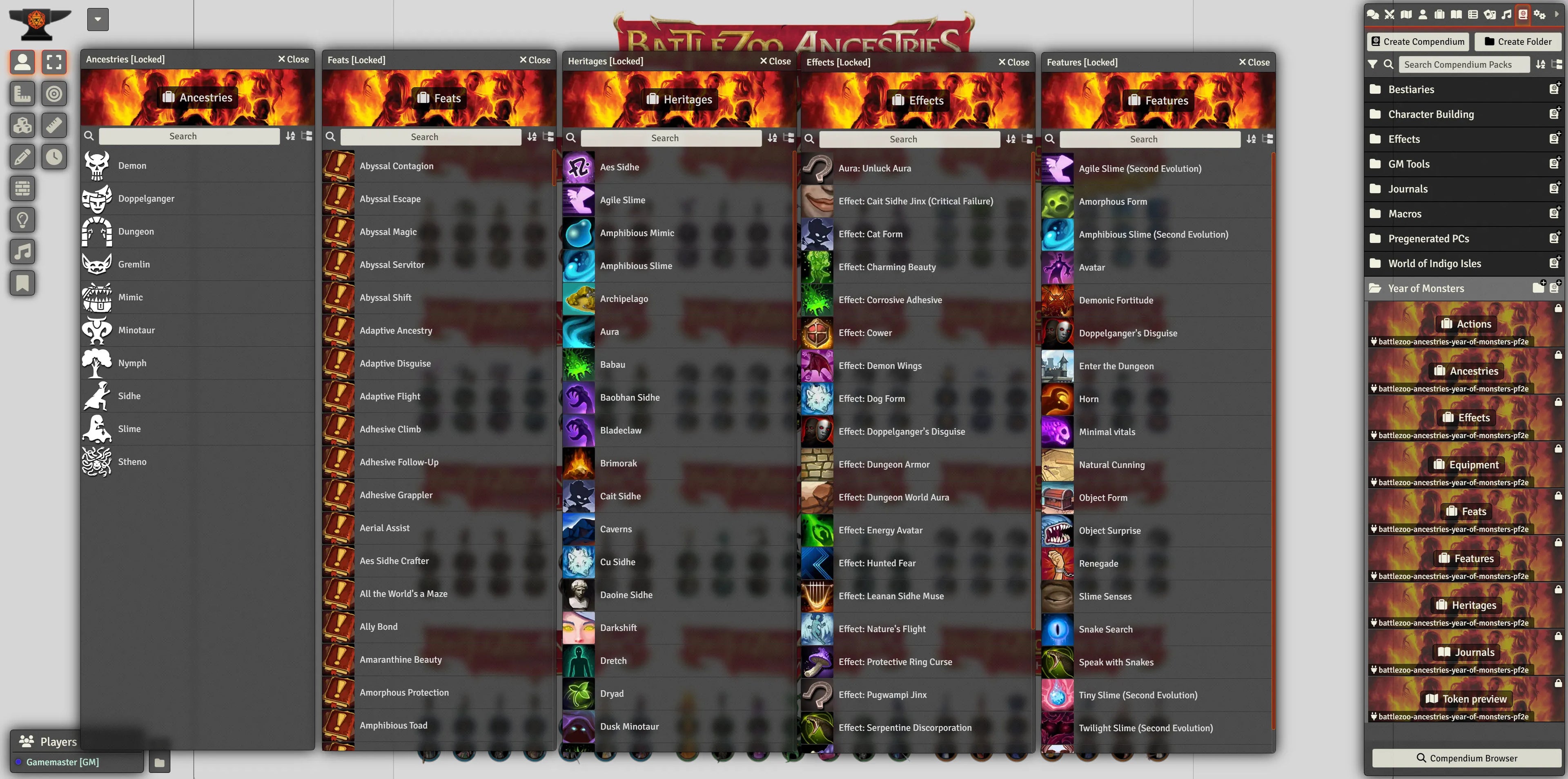 Battlezoo Ancestries: Classic Creatures Foundry VTT